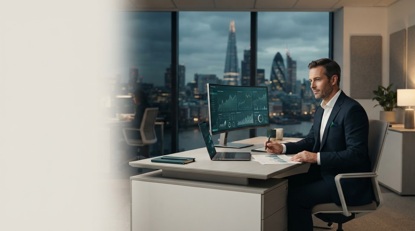 Level Suretaldage dashboard visualisation representing AI-driven risk monitoring for remote investors